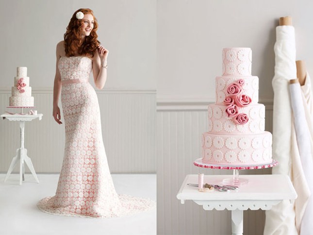 sposa e torta nuziale