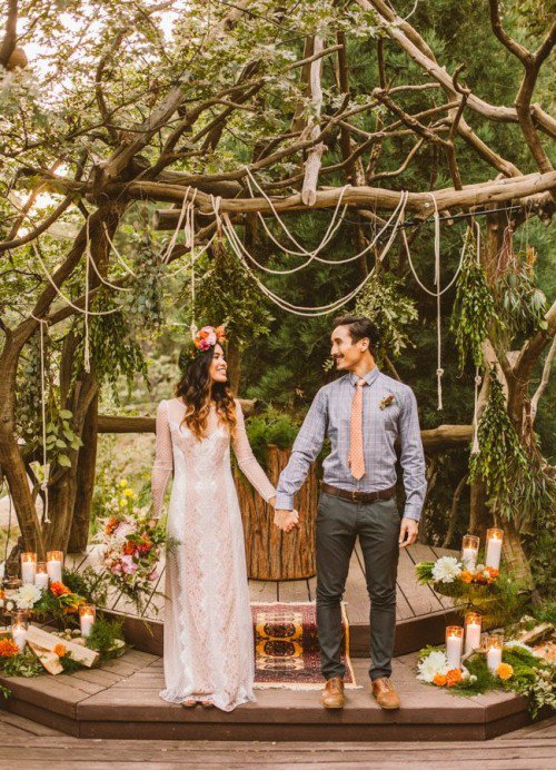 Stile boho chic per il matrimonio