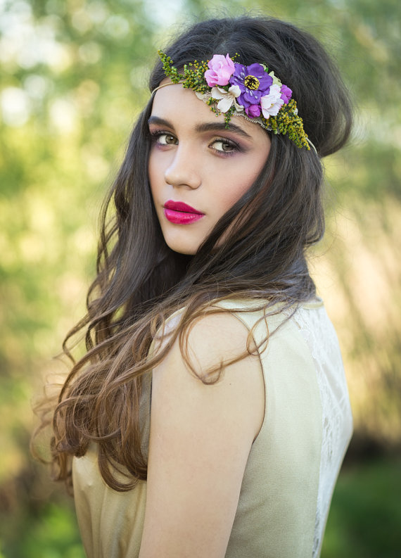 coroncina fiori per sposa