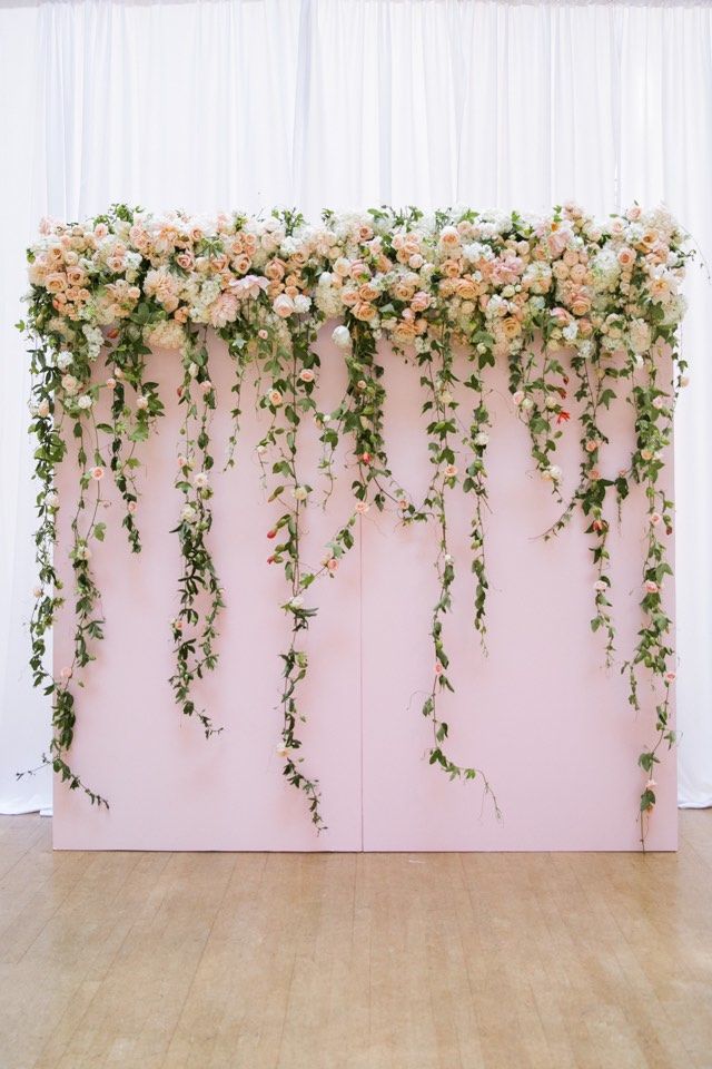 Flower wall per il matrimonio