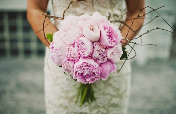 bouquet sposa peonie