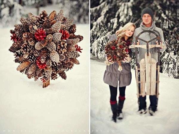 bouquet sposa inverno