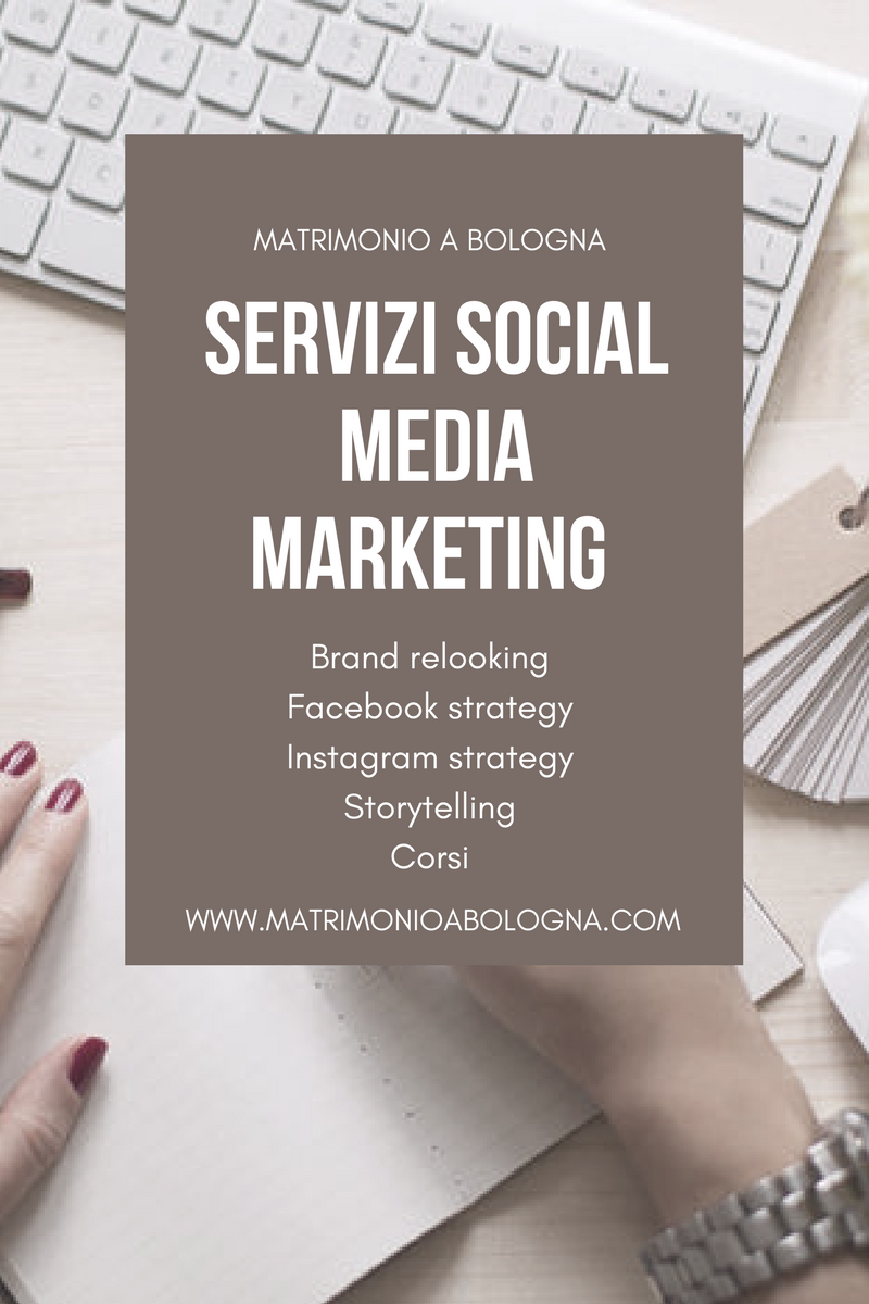 Consulenza sui social media settore wedding