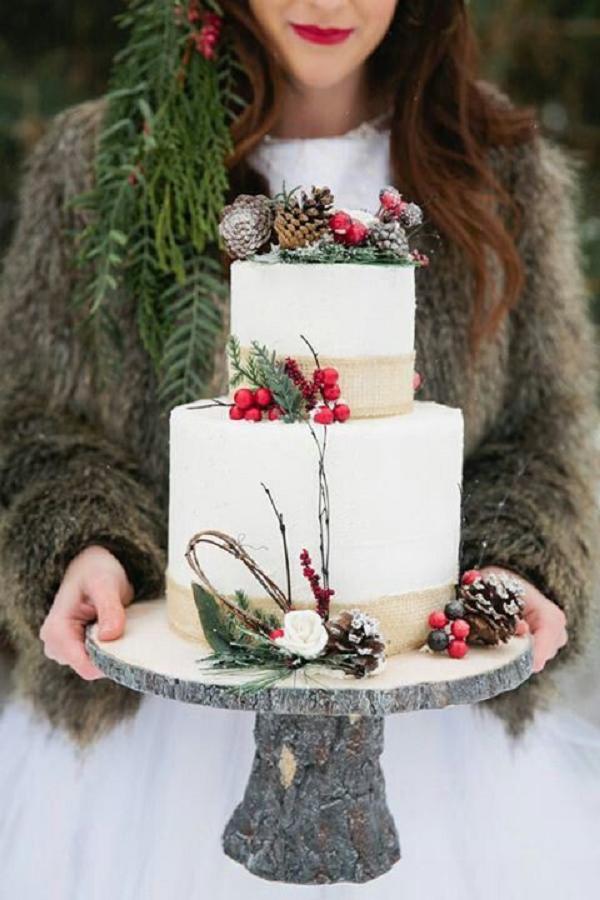 Torte nuziali per l'inverno