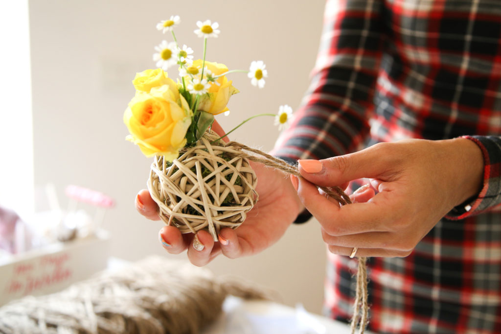 Decorazione fiori fai da te