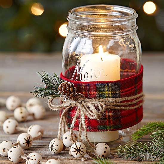 idee per le candele di Natale