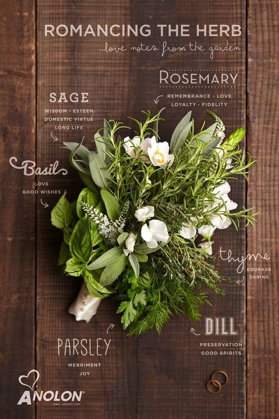 Bouquet sposa erbe aromatiche