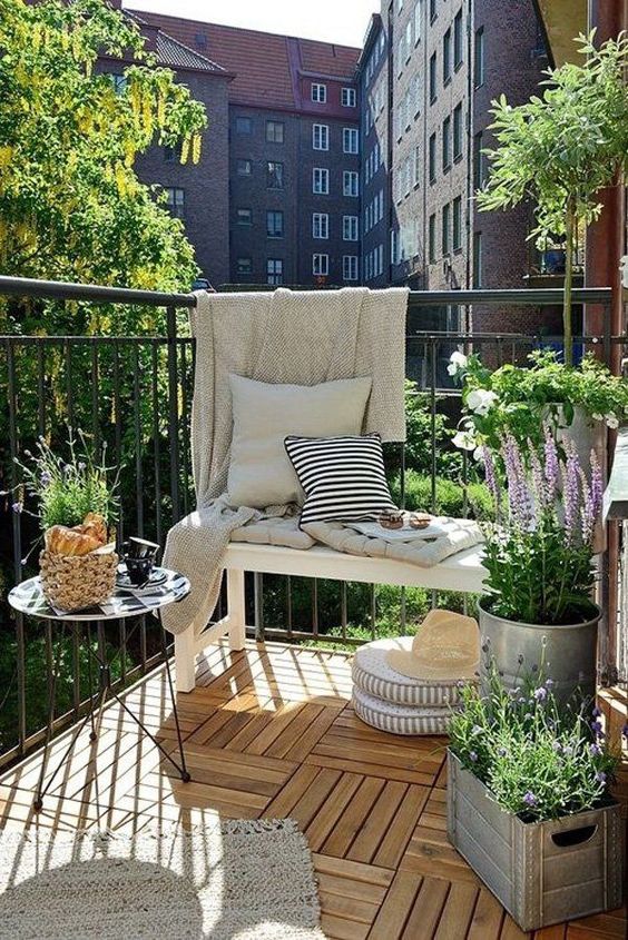 giardino sul balcone