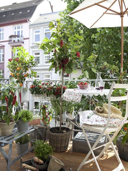 giardino sul balcone