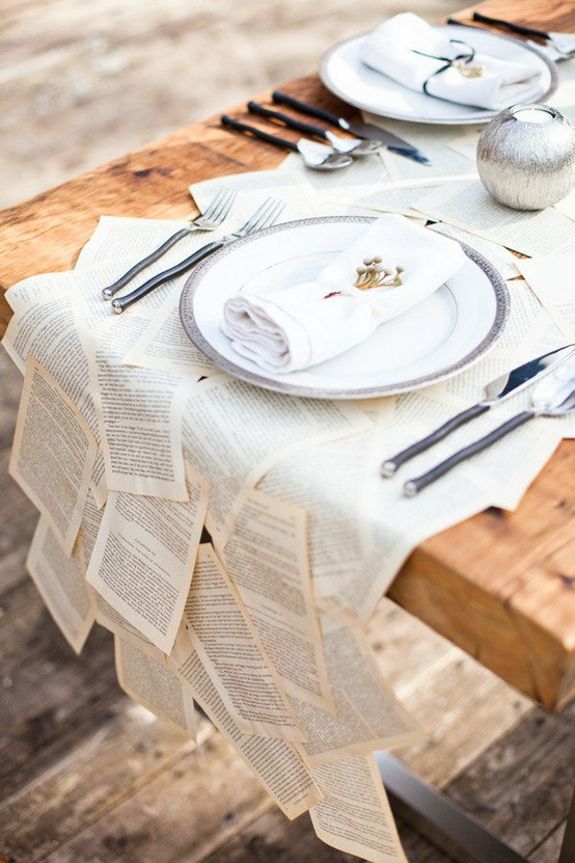 decorare il matrimonio con i libri