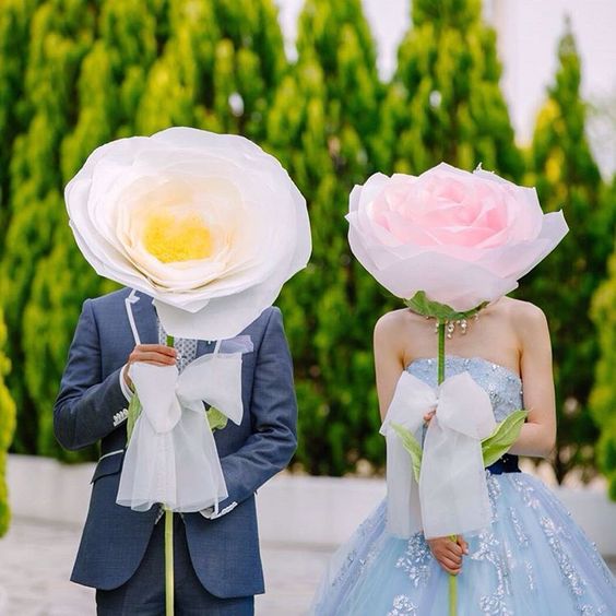 Tendenze decorazione: nozze con i fiori di carta