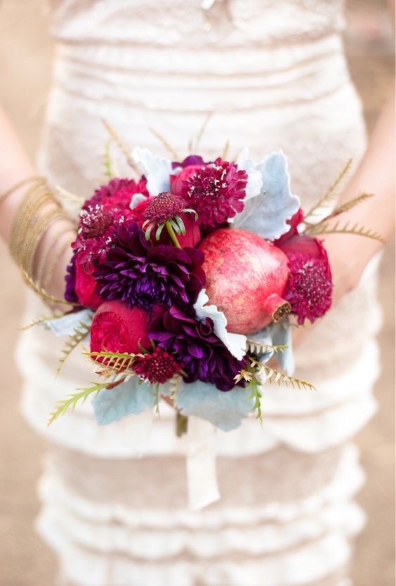 Fichi e melograni per il matrimonio autunnale