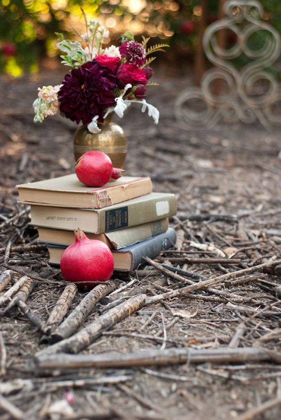 Fichi e melograni per il matrimonio autunnale