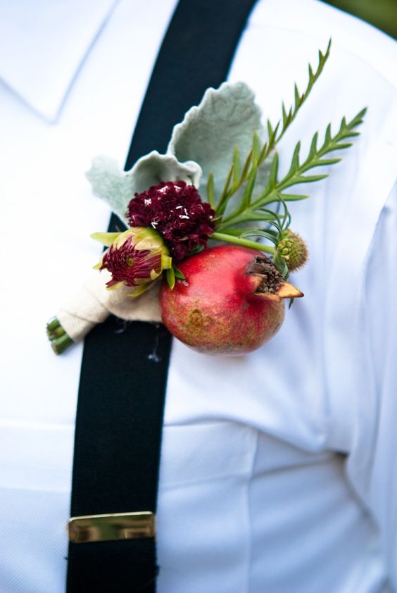 Fichi e melograni per il matrimonio autunnale