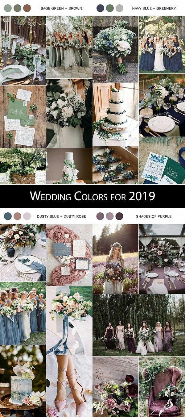 Palette per il matrimonio 2019