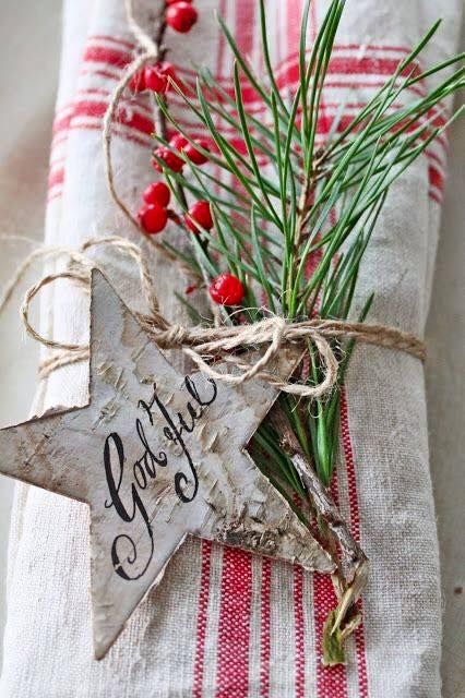 I tovaglioli per le tavole di Natale