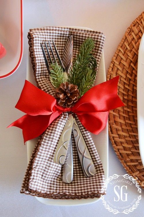 I tovaglioli per le tavole di Natale