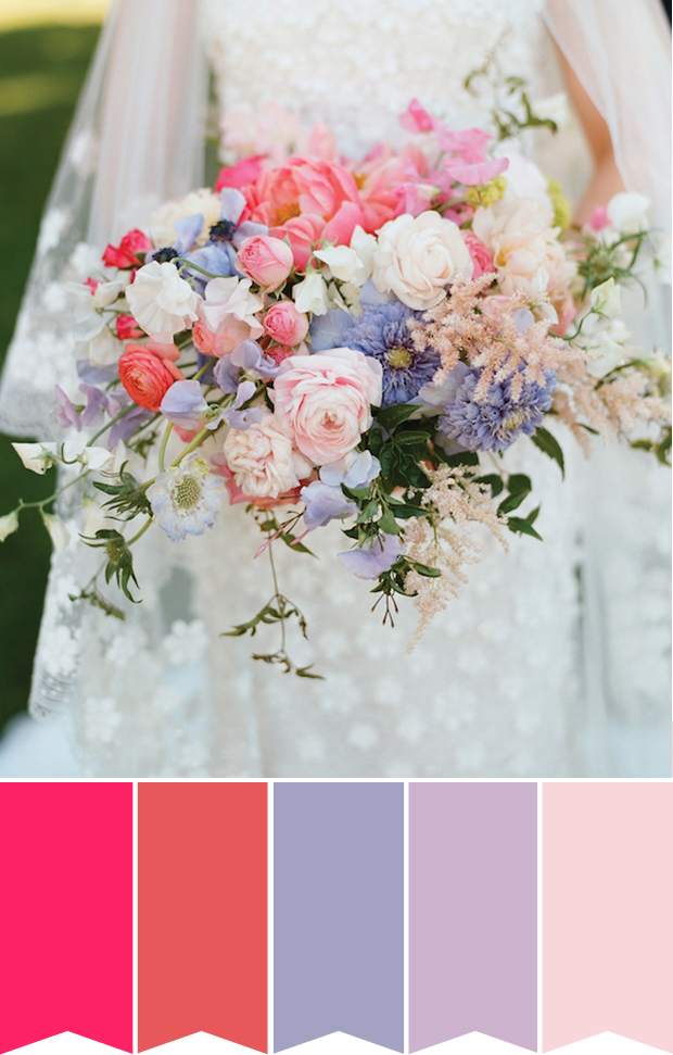bouquet da sposa colorati