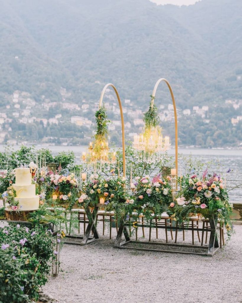 Lampadari per decorare le nozze