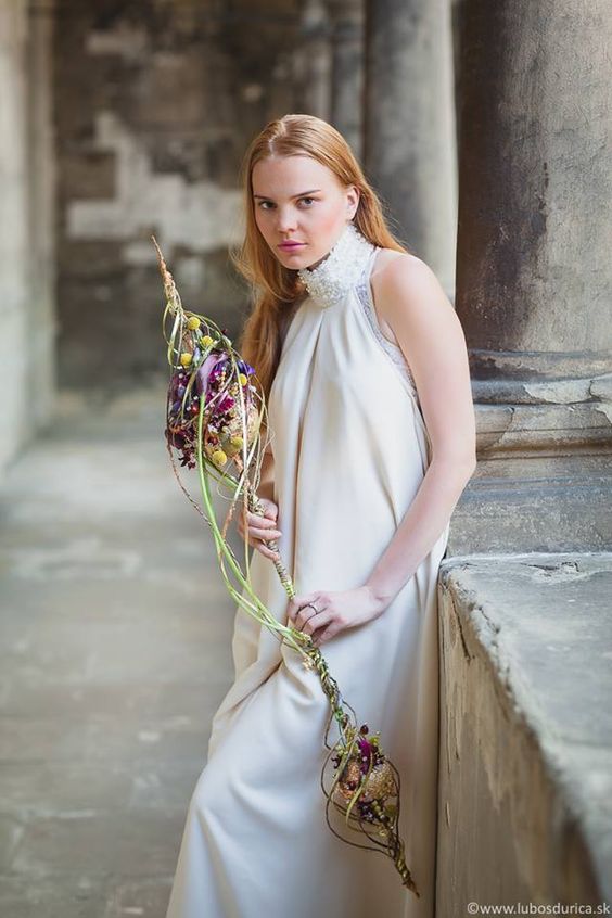 Bouquet in stile minimal orientale