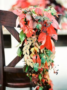 Decorazioni nozze naturali in stile foliage