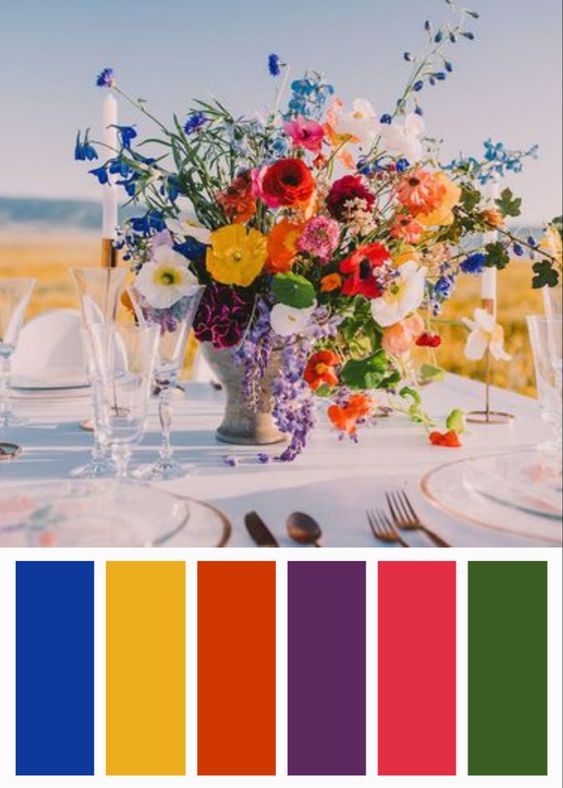 Bold & Bright: le palette wedding per osare