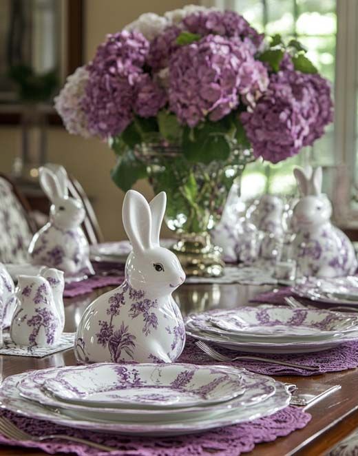 Tavola di Pasqua in palette